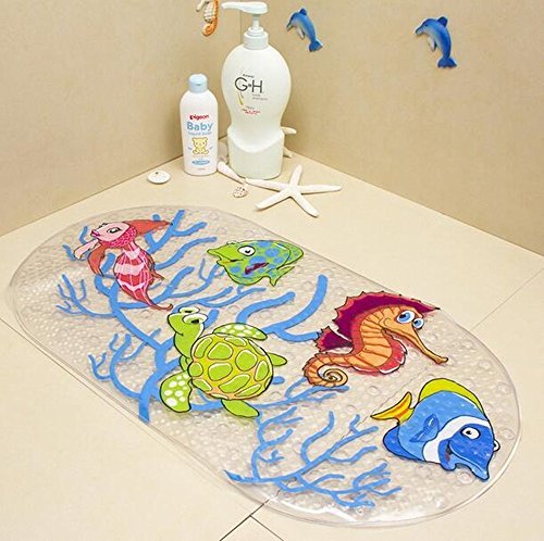 Anlass Kids Cartoon Non Slip Mats Mildew Resistant Non Slip Mats for Children Sea Turtle - 6