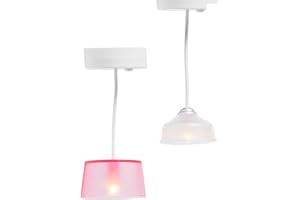 LUNDBY Juego de Iluminación para Casa de Muñecas, Lámpara Funciona Con Pilas, Accesorios para Miniatura, para Muñecas de 11 cm