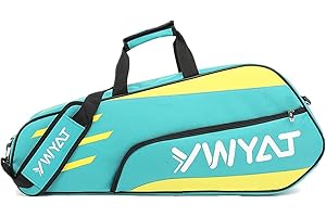 TentHome 3 Racket Tennis Bag with Adjustable&Detachable Shoulder Strap, Super Roomy Lightweight Waterproof Racquet Bag for Tennis, Badminton