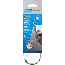 Bandes Abrasives Norton Expert - Lot De 4, Grain 8 X 454 - Pour Ponceuse à Bande, Réversibles, Toile Polycoton