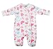 BABYTOWN Baby Girls Boys Padded Pramsuit Sleepsuit Coat Printed Bird or Dog
