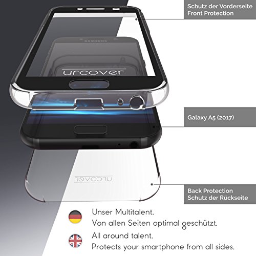 UrcoverÂ® Samsung Galaxy A3 (2017) HÃ¼lle | 360 Grad Case Schutz-hÃ¼lle in Schwarz | ohne Punktmatrix | Handy-Cover Rundum ultra slim Case dÃ¼nn Schale | Smartphone ZuberhÃ¶r Tasche SchutzhÃ¼lle fÃ¼r Galaxy A3 2017