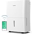 COMFEE' Deumidificatore Casa Muffa 16L/24h, Adatto fino a 32㎡, Tanica da 3L, Deumidificazione Smart, Controllo WiFi, Compatib
