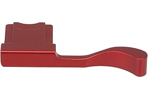 Haoge THB-X2R Support de pouce en métal pour appareil photo Fujifilm Fuji X100V Rouge