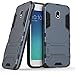 Produktbild SsHhUu Galaxy J3 2017 Hülle, J3 Emerge Hülle, Stoßsichere Dual Layer Hybrid Tasche Schutzhülle mit Ständer für Samsung Galaxy J3 (2017) J3 (2017) DUOS J3 Pro (2017) 5" Blue Black