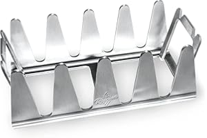 BBQ Rescher Bavarian Rescher Multi Grill Rack Robustes Edelstahl | Idealer Winkel für Fleisch, Ganz einfach indirekt Grillen, Airfryer Zubehör | Maximaler Grillgenuss & wirklich krosse Krusten