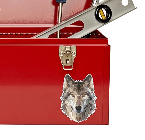 2 x Abstrakt Husky Wolf Vinyl Aufkleber Aufkleber Laptop Reise Gepäck Auto Ipad Schild Fun # 6370 – 15cm/150mm Wide - 4