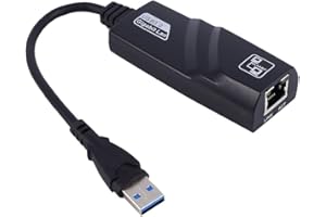 ASHATA Gigabitowy adapter sieciowy USB 3.0 na RJ45, konwerter zewnętrznej karty sieciowej Richer-R Super Speed (RJ45), adapter Fast Ethernet 10/100 Mbit dla WIN7 / win8 / win8.1 / Mac/IOS
