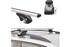 ADAMOT Universaler Aluminium Dachträger an offene Dachrelinge 120 cm T-Nut 20 mm hochwertig