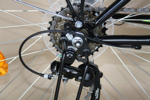 Kinderfahrrad 20 Zoll DELTA Fahrrad 6 Gang Shimano Schaltung StVZO tauglich schwarz/grün - 4