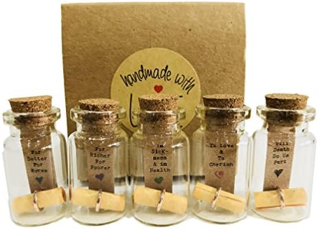 Wedding Vows – Wedding or Anniversary Gift - Little Jar of Big Ideas - To the Person I Love - Unique Present - Artisan Handcrafted Gift