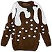 Run & Fly Unisex Baby Xmas Pudding Jumper, Multicoloured, 5-6 Years