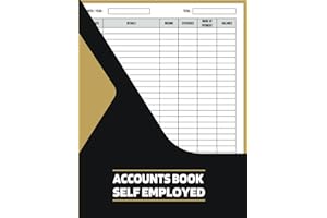 Accounts Book Self Employed: income and expense log book / A4 large Bookkeeping Accounts For Sole Trader Or Small Business
