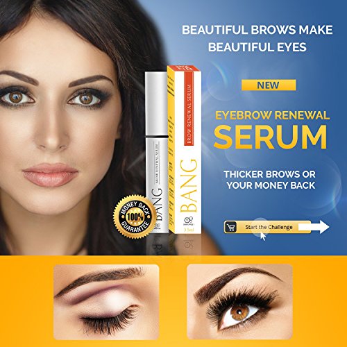 BANG Augenbrauen Serum – Für dickere, kräftigere Augenbrauen mit Arganöl, Rizinusöl & kraftvollen Peptiden – 2 Monats Vorrat - 4