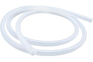 LAVMHAB Silikonschlauch 9mm x 12mm 2 Meter Länge, Lebensmitteltaugliche Schläuche Flexibler Schlauch Klar Wasser Luft Rohre für die Pumpe übertragen