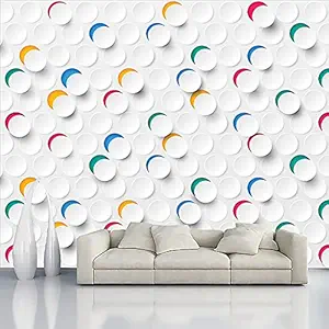 Floral Decor Wallpaper Multicolor Wall Sticker for Home D?cor, Living Room, Bedroom, Hall, Kids Room, Play Room(Self Adhesive Vinyl, Waterproof Model DW061) (16 X 96 INCH)