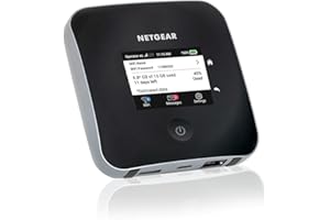 ‎NETGEAR NETGEAR Mobiler WLAN Router mit SIM Karte | 4G LTE | bis 2000 MBit/s Download-Speed | Hotspot für 20 Geräte | LTE Cat20 | für jede SIM-Karte freigeschaltet | Nighthawk MR2100