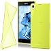 Produktbild MoEx Sony Xperia Z1 | Hülle Silikon Transparent Gelb [OneFlow Clear Back-Cover] TPU Schutzhülle Dünn Handyhülle für Sony Xperia Z1 Case Ultra-Slim Silikonhülle Rückseite