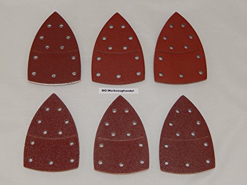 60 Stück Klett-Schleifblätter 105x152 mm Körnung je 10 x 40/60/80/120/180/240 für Multischleifer Bosch PSM 80 A, PSM 100 A, PSM 160 A, PSM 200 AGE, Prio, Ventaro, Skil Octo 7208 usw.