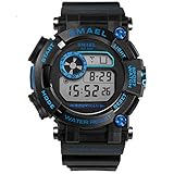 Blisfille Herrenuhr Vintage Wasserdicht Herrenuhr Nightlight Multifunktional Schwarz Blau Outdoor Sportuhr Armbanduhr Automatikuhr