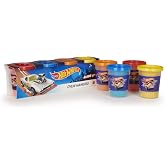 Hot Wheels Play Dough Pack of 4 - (4 x 100 gr)