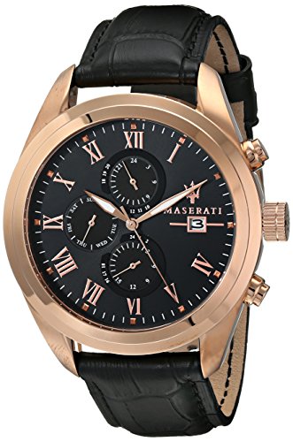 Maserati Herren-Armbanduhr XL Analog Quarz Leder R8871612002 Maserati Herren-Armbanduhr XL Analog Quarz Leder R8871612002