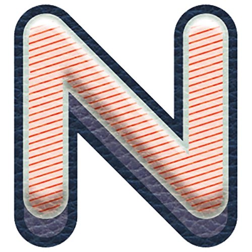 STIK IT UP Cell Phone Stickers, Letter N