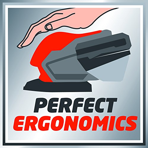 Einhell Akku Multischleifer TE-OS 18/1 Li Solo Power X-Change (Lithium Ionen, 18 V, Schleiffläche 104 cm², Staubfangbox und Absaugadapter, inkl. 6 Schleifpapiere, ohne Akku und Ladegerät) - 7