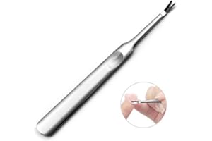 ERIOCTRY Herramienta de manicura de acero inoxidable, para limpiar uñas y quitar cutículas