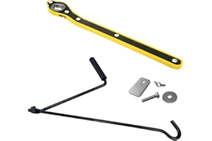 CHOONJIN Generale Chiavi Inglesi a Cricchetto di Cric Auto, con Manovella Estesa e Adattatori, Auto Cambio G omme Attrezzo, Adatto a Tutte le Auto Cric a Forbice, 34cm