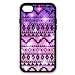 Produktbild Girls Vintage Customised Violet Aztec Pattern iPhone 7 Plus - 5.5 Inch Plastic Protector Case, Dust Proof Lightweight Cases for iPhone 7 Plus