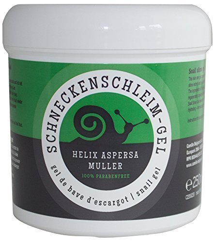 Anti Aging Schneckenschleim Gel 250 ml mit Aloe Vera 100% parabenfrei by BLISSANY unterstützt die Regenerationsfähigkeit der Haut für junge strahlende Haut