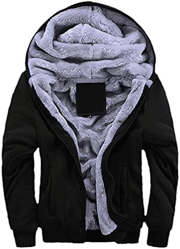 Ayilia Men Hooded Jacket Winter Jacket Thick Warm Hoodie Coat Col1 Tag XL