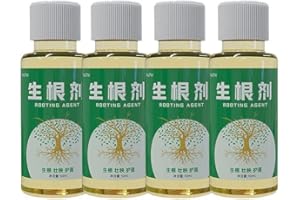 Anloximt 4 Stück Wurzelstimulator für Pflanzen Bewurzelung Hor-Mone Liquid Liquid Rooting Hormones Take Root Rooting Hormones Supplement Root Stimulator for Plants
