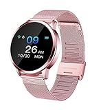 ❤Pantalla Big Color HD de 0.95 pulgadas: pantalla táctil hipersensible para mayor claridad, diseño de interfaz de pantalla a color elegante y exquisito, percepción visual más colorida. Deje que tenga una experiencia visual y de uso perfecta. Es un gran regalo para ti, tu novia o tu madre.