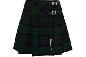 Tartanista Schottischer Karierter Mini-Kilt „Billie“-Rock für Damen, 42 cm Länge