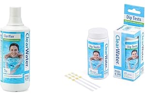 NATURISTIC Clearwater CH0009 Water Clarifier for Hot tub Spa and Swimming Water Treatment for Pristine Crystal Clear Water, 1 Litre & Hot Tub