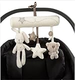 WayGo Mobile für Kinderwagen/Kinderbett, zum Aufh?ngen, mit Plüschtieren (Hase, Stern) und Musik - 2