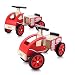 Produktbild Baby Vivo Rutscher Rutschauto Rutscherfahrzeug Kinderauto Kinderrutscher Kinder Auto aus Holz Feuerwehr ab 18 Monaten - Sammy