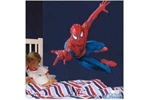 DECO-ONLINE Spiderman XXL Enorme Grande Uomo Ragno Adesivi murali Bambini Ragazzi Camera da letto Decalcomania Arte Murale Decor.