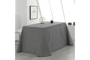 Rufino Díaz Falda Camilla Rectangular Loneta Danubio (Gris Oscuro - 70x110cm) - Tejido Resistente y Agradable al Tacto Decorar y Proteger tu Mesa