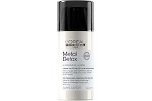 L’Oréal Professionnel Crema Leave in, Todo Tipo de Cabello, para Pelo Más Fuerte, Protector Solar Cabello, Detiene la Rotura, Metal Detox, 100 ml