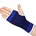 BuyBox™ Elastic Palm Wrist Glove Hand Grip Support Protector Brace Sleeve Support (Free Size, Blue) RS.249.00