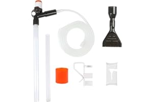 Set Pulizia Acquario, LALATOK Pulizia Acquario, Cambio Acqua con Ugello Lungo, Sifone Acquario Cambia Acqua per Acquari, Kit Pulizia Ghiaia Acquario per Cambio Acqua e Pulizia Ghiaia Filtro