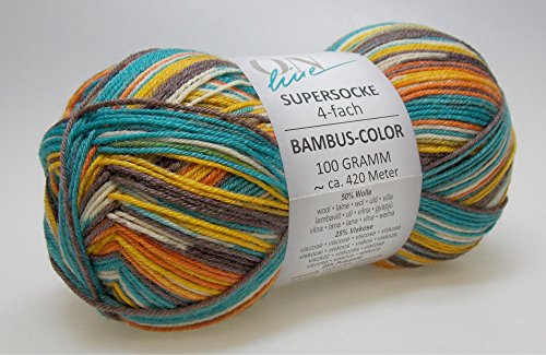 ONline Supersocke Bambus-Color 4-fädig 100 g Sockenwolle 2112