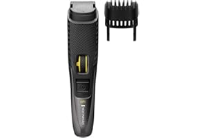 Remington Style Series B5 Beard Trimmer (Self-Sharpening Titanium Blades, Precision Styling, Adjustable Zoom Wheel, 17 Length Settings, Anti-Slip Grip, Cord or Cordless, 60-Minute Runtime) MB5000