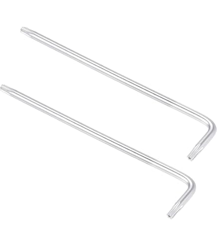 T45 Torx-Schlüssel L-förmig – Langer Arm Für Enge Stellen | Aus Cr-V-Stahl | 157 Mm Lang | Für Auto, Fahrrad & Haushalt