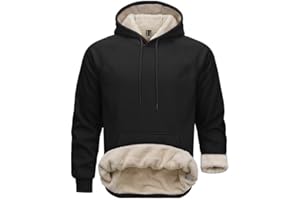 PrimeCrest Sweat Capuche Homme Hiver Polaire Pull avec Poches