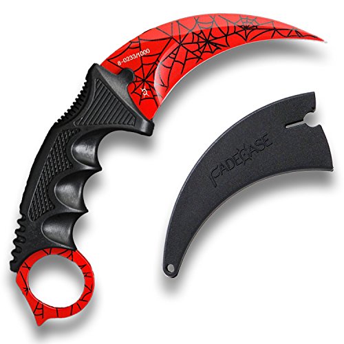 Preisvergleich Produktbild Fadecase 385029-27 "Karambit Crimson Web" Hülle rot