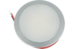 LEDLUX Mini Faretto Led Da Incasso Rotondo 5W AC/DC 12V DC 24V Foro 60mm Dimmerabile PWM (Alluminio Satinato, 4500K)